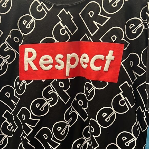 Respect Printed shirt red black white - Picture 2 of 4